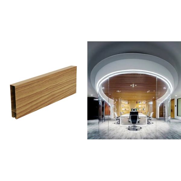 Waterproof Aluminium Linear Ceiling Baffles Featuring PE PVDF Coating Suitable for in Offices Airports and Other Public Venues