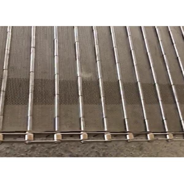 Quality Slat Link Conveyor Belt Wire Mesh , Anti Rust Plate Conveyor Belt For Electronic Products for sale