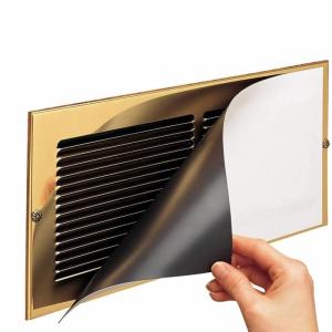 ISO Large White Magnetic Vent Covers Roll 12x5.5" Laminated With PVC