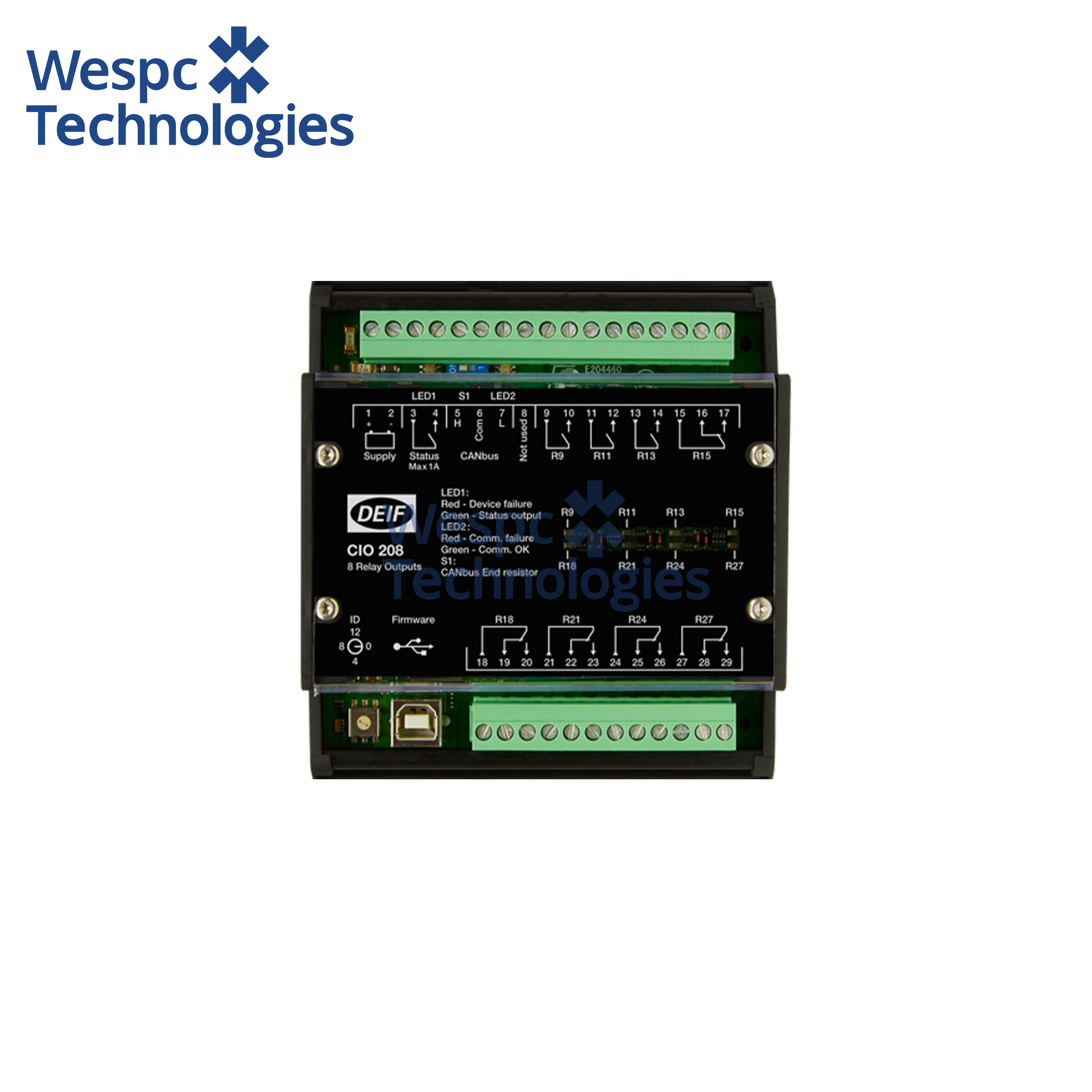 Wholesale Wespc Original CIO 208 CAN Bus-based I/O Module Remote Output Expansion Module from china suppliers