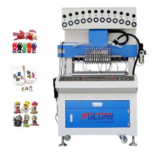 Wholesale Fulund 12 color PVC silicone automatic dispensing drop plastic machine for make Luminous shoe label from china suppliers