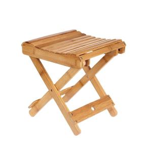 Wholesale Modern Design Adult Children Portable Folding Stool Made of Natural Bamboo for Outdoor from china suppliers