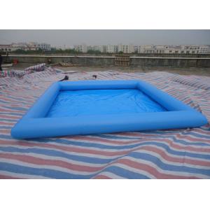 Square PVC blue Inflatable Water Pool / Water Pool For Kids Fun 32cm Depth