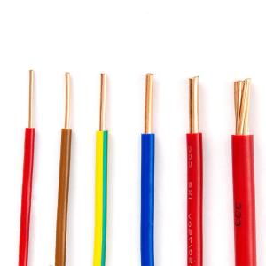 Insulated 7 Strands Single Core Pure Copper Electrical Cable for Building Wire