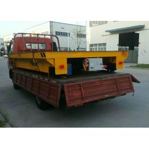 Building Material Transfer Cart , Four Wheels Electric On Rail Transfer Cart