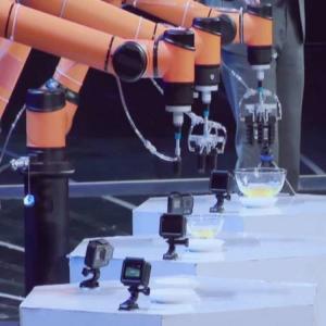 Collaborative Robot Of AUBO i16 Cobot With 6 Axis Robotic Arm For Tea Making As