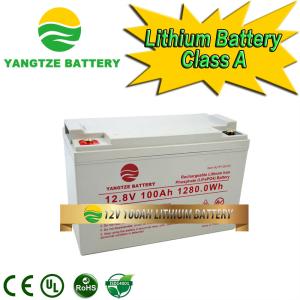 Rechargeable Polymer 12 Volt Lithium Ion Solar Battery 100AH