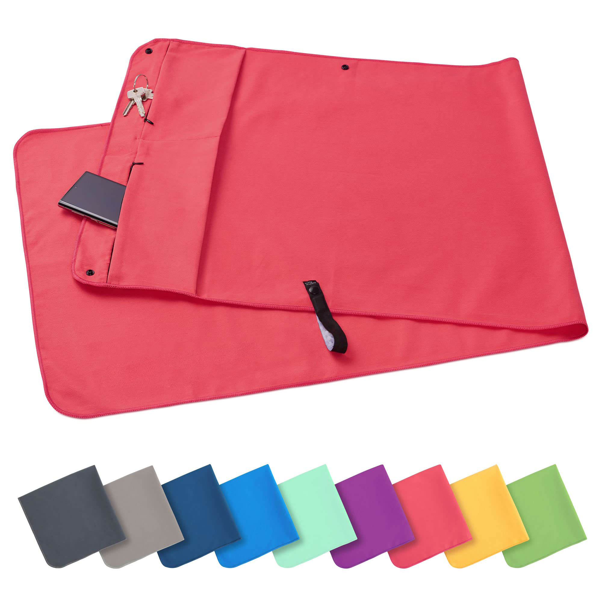 Wholesale Custom Logo Printed Microfiber Beach Towel Fast Dry Microfiber Gym