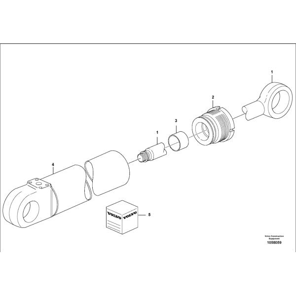 VOLVO Loader Backhoe BL61 BL70 BL70PLUS BL61B BL71B BL60B Boom Cylinder Repair Seal Kit 15173282 VOE15173282