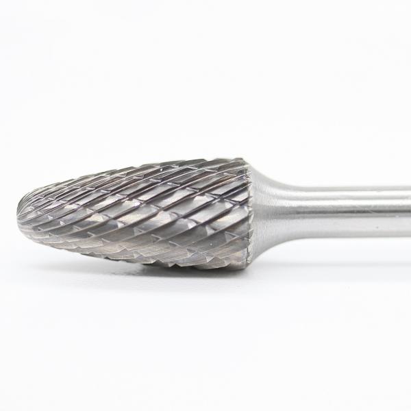 Quality SF Tree Radius End Tungsten Carbide Burr Double Cut 1/4" Shank Die Grinder Bits For Metal Working for sale