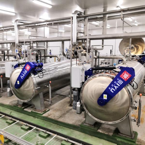 Quality Vertical Continuous Crateless Canning Sterilization Retort System Automated for sale