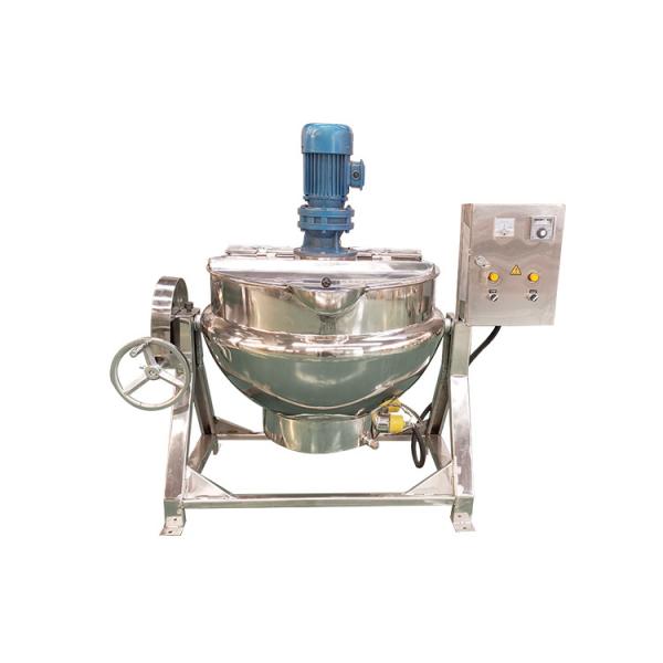 Industrial Electric Gas Heating Jacketed Kettle With Agitator Chicken Meat