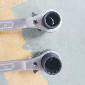 Silver Color Construction Spud Ratchets 19 x 22 mm 3/4" x 7/8" Sharp End Tapered