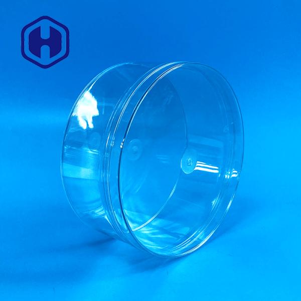 Round Biscuit Cookies Clear Plastic Packaging Box 620ml