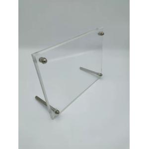Wholesale ODM Acrylic Photo Display Stands , Square Clear Photo Frame Stand from china suppliers