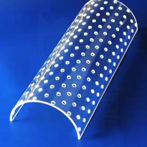 Transparent Semicircle Quartz Glass Tube High Hardness