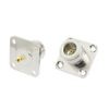 N Type RF Coaxial Connectors Flange Mount Solder Type , Female Jack Plug