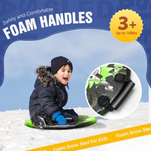 21 Inch Woowave Foam Super Lightweight Ski with PE Core and 2 Molded Soft Grip