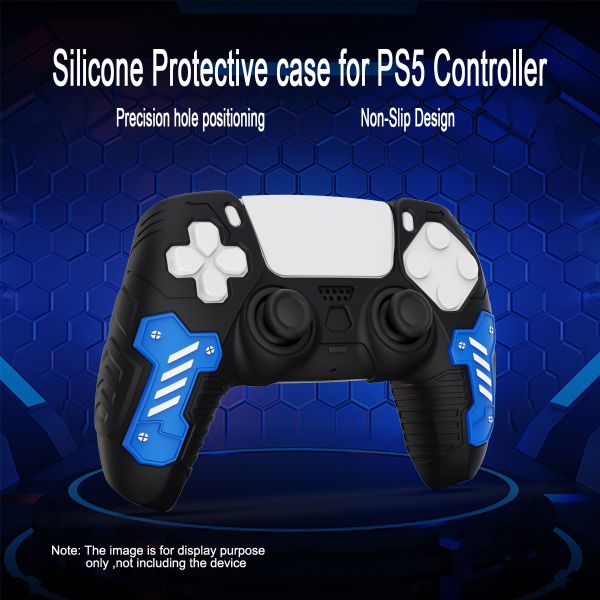 Tri-Color Unique Design Durable Anti-Slip Silicone Case for PS5 Controller Dualsense