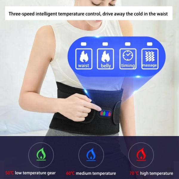 Electrical Thermal Therapy Warm Waist Belt Basic Protection With Massaging