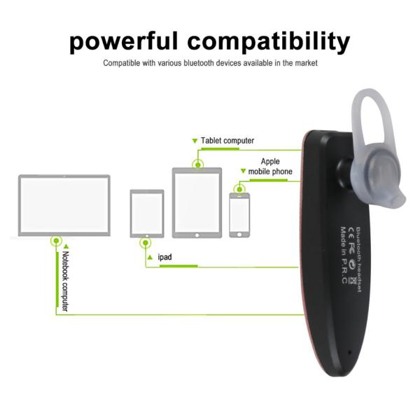 Producentre PDCHF66 Wireless Business Headphone Mini BT Headset Stereo Handsfree Earphone Universal for Xiaomi Samsung i