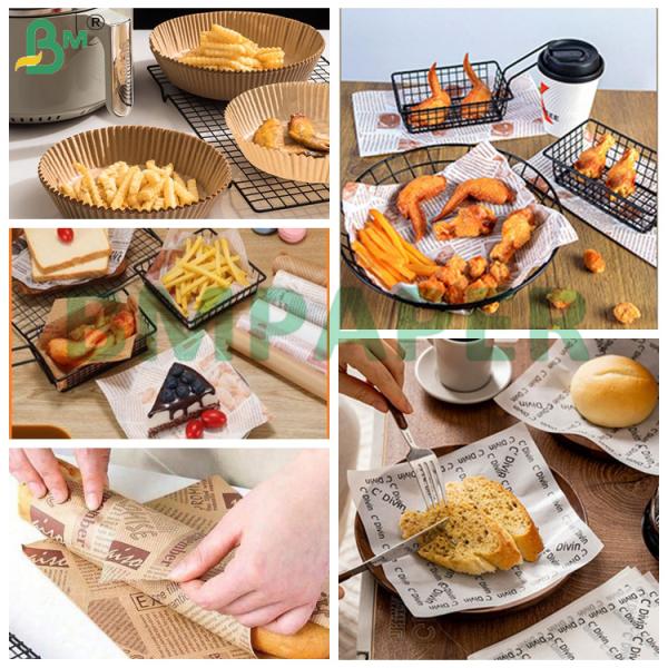 30 - 90g Greaseproof Resistant Paper Burger Packing Paper Sheets 30 - 90g Greaseproof Resistant Paper Burger Packing Paper Sheets
