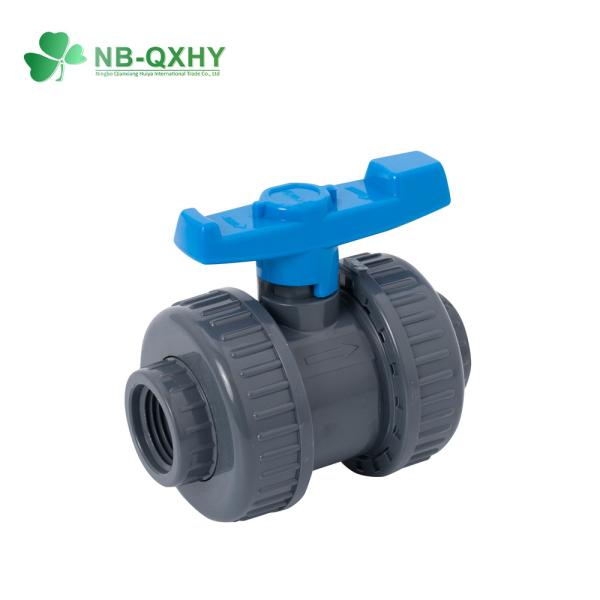 Plastic True Union Ball Valve DIN Standards PVC Single Union Ball Valves for Piping System