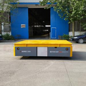 Omni Directional 10 Tons Trackless Transfer Carts Apply For Steel Plate Handling