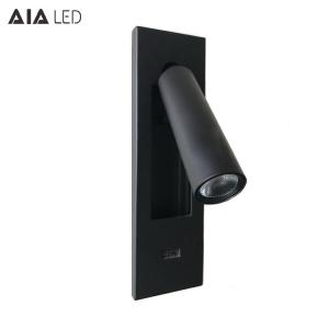 Wholesale IP20 bedside wall light usb LED reading wall lamp/indoor led headboard bed wall light for hotel from china suppliers