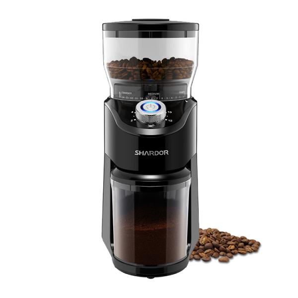 Quality 14 Adjustable Conical Burr Coffee Grinder Espresso Extensive Grind Settings for sale