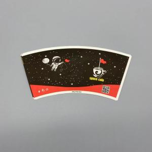 High grade Paper Cup Fan made from food safe wood pulp paper with flexo printing