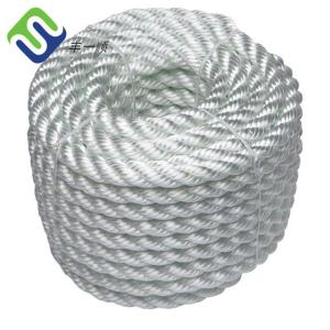 High Breaking Load 100% Polyamide Fiber 3 Strand Twisted Nylon Rope For Marine