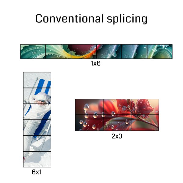 8K60 Multi-Screen Processor with 6 Screen Splicing and 30 Layers Overlay for Professional Video Wall Control