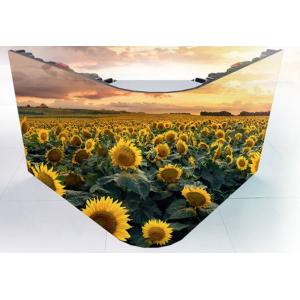 Vertical Curved LED Display Screen Panel Multi Function For Indoor