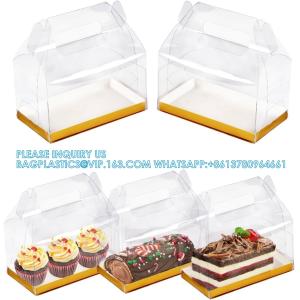 Clear Gable Bakery Gift Boxes With Cardboard, Clear Gable Boxes With Cardboard,