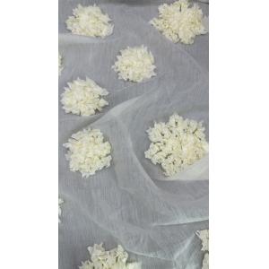 Leafy Tulle Mesh Fabric Embroidered Lace Fabric Floral Breathe Mesh Leafy For