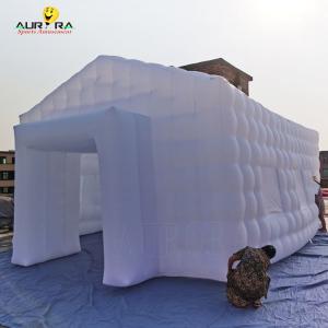 Custom Logo Backyard Inflatable Club Tent , Commercial Inflatable Air Cube Tent