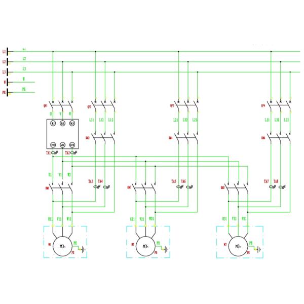Three Phase Electric Motor Soft Start GGD Metal Motor Control Cabinet For Water Pump