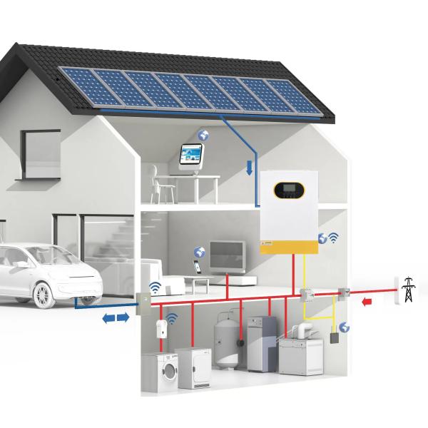 48V 5.5kw Solar Hybrid Inverter On/Off Grid 6.2KW Hybrid Inverter Frequency 50Hz