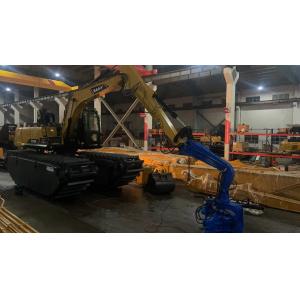 Boat Type 15m Excavator Mounted Pile Driver 40T With Vibro Hammer