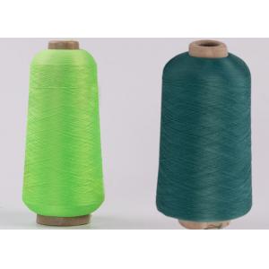 Anti Pilling Ne 21 Virgin Polyester Spun Yarn For Kintting Fabric , Single /
