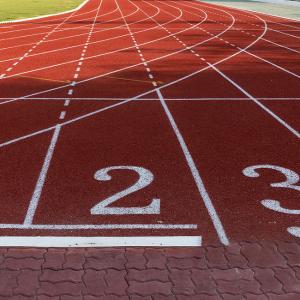 Abrasion Resistance Self Knot Pattern Jogging Track Material Fadeless