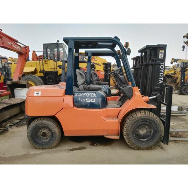 2011 Year Used Diesel Forklift Truck Toyota FD50 With 6m Lifting Height