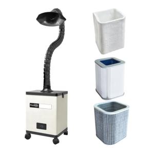 Fume Extractor For Co2 Laser Cutting Marking Soldering Machine With 3 Layers