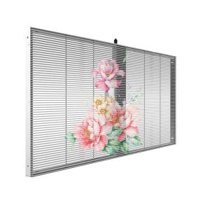 Shopping Mall LED Transparent Video Wall LED Display , Indoor Glass Wall LED