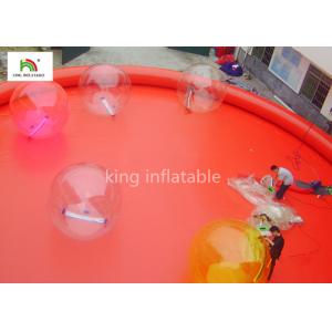 Red Large Inflatable Swimming Pools For Adults Outside Commercial Activity