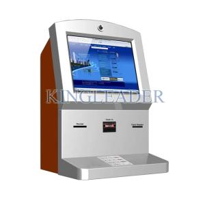Customized Stylish Wallmount Kiosk With Camera , Thermal Receipt Printer , Cash