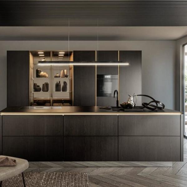 Custom Modern Flat-Pack 3D Kitchen Cabinets Free Shipping High-Rise Architect