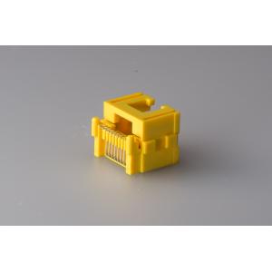 Buy cheap SMT RJ45 Modular Jack Connector Female Jack With Sinking Plate Yellow from wholesalers