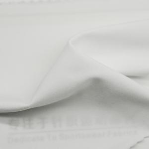 Undershirt Cloth Recycled Polyester Spandex Fabric 0.47mm Woven 160GSM